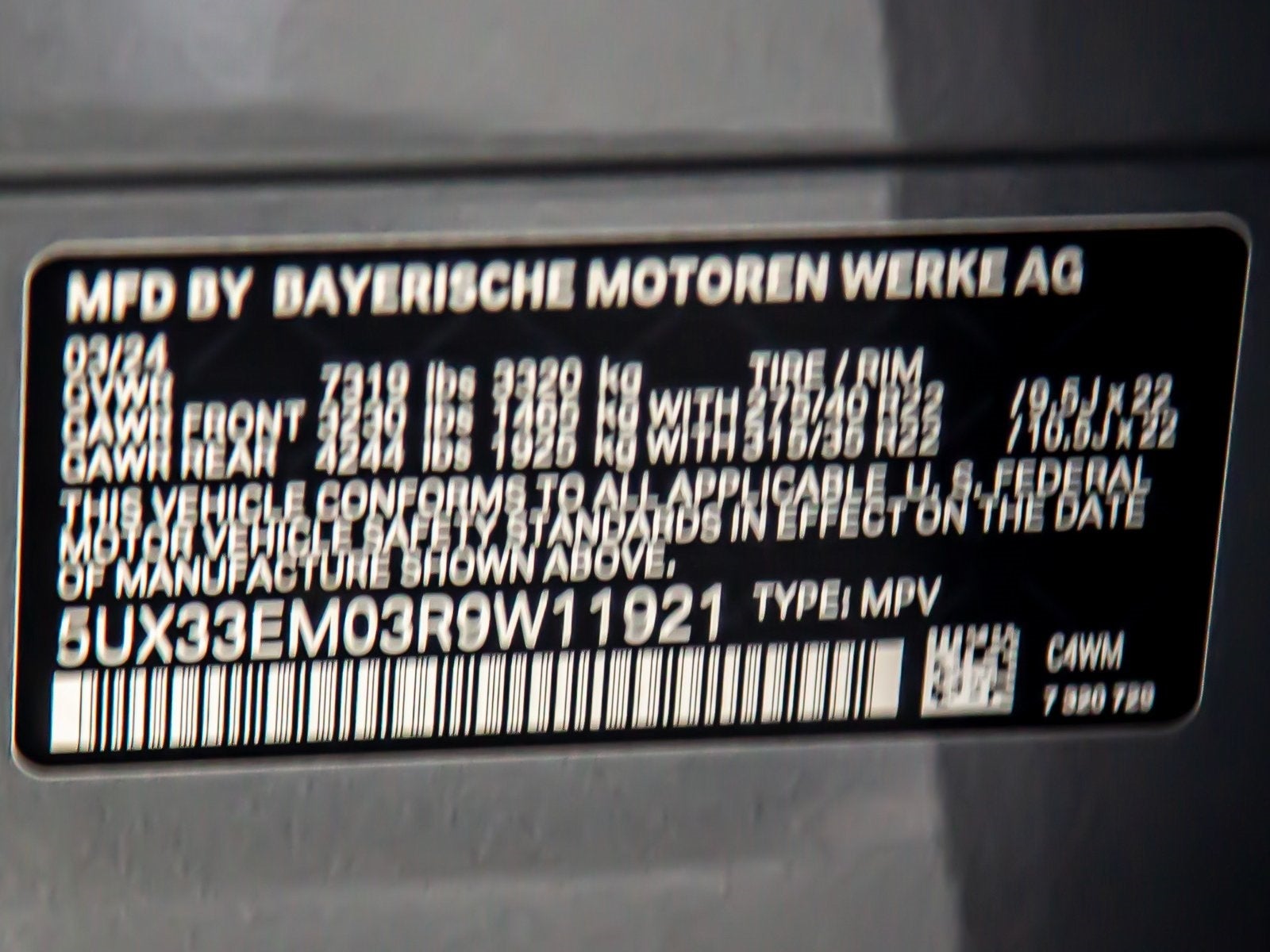 2024 BMW X7 Base
